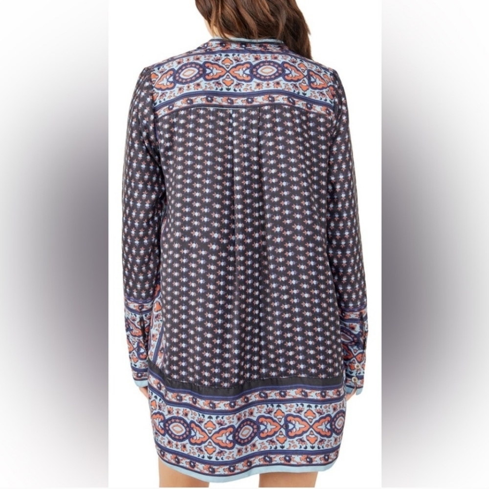 Free People Meadow Mod mini dress long sleeves size Large - Picture 5 of 15